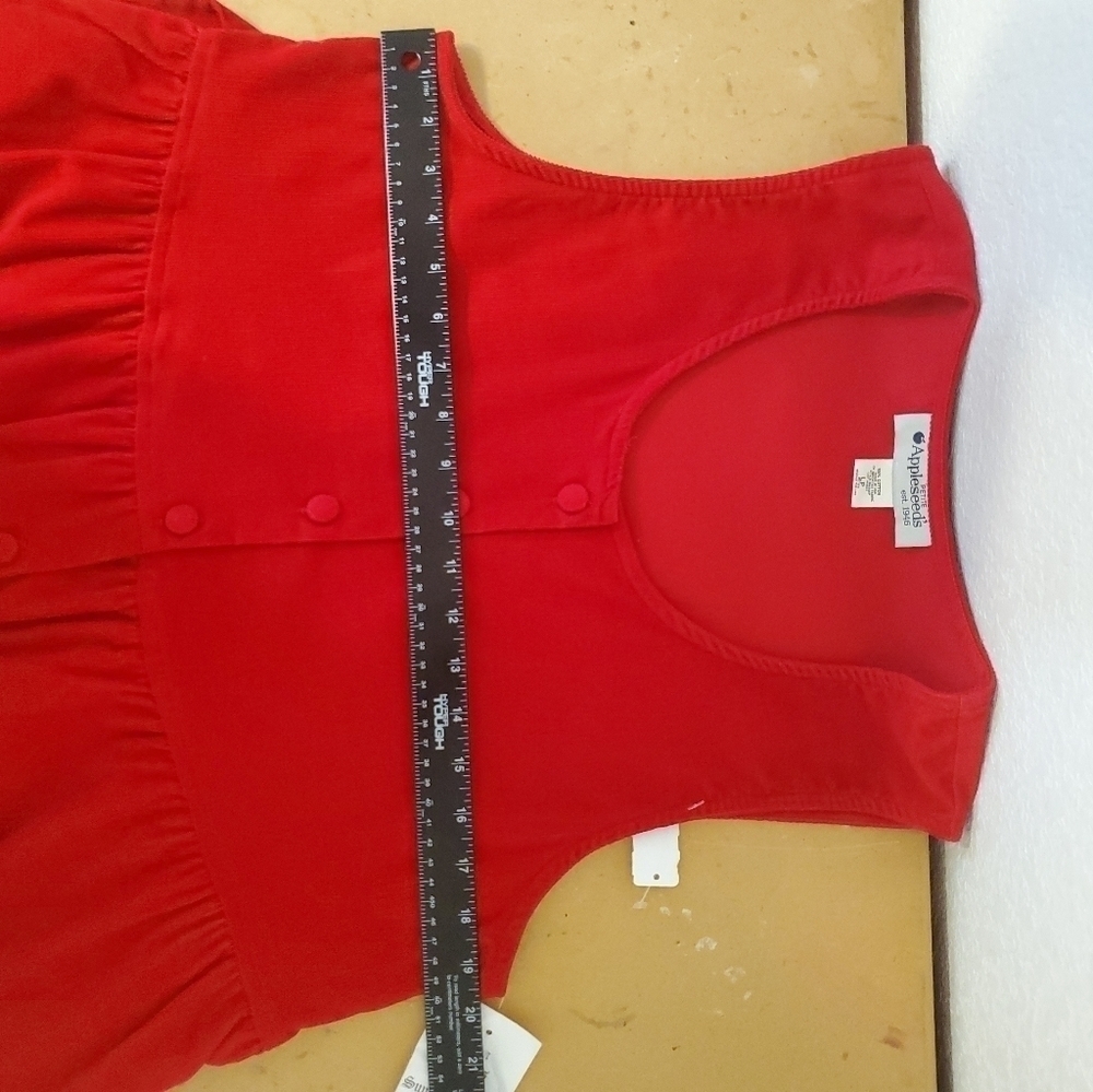NWT Vntg Appleseeds Cordoroy Cottage Core Dress Size L - Picture 8 of 10